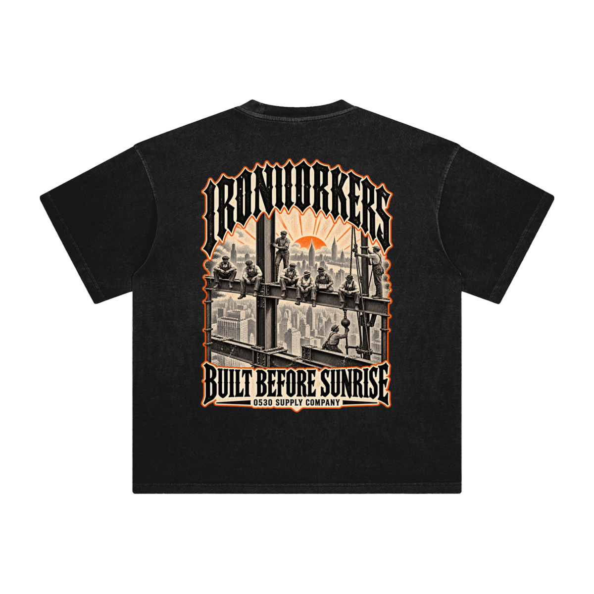 0530 Heritage Club — Ironworkers Enzyme-Washed Tee