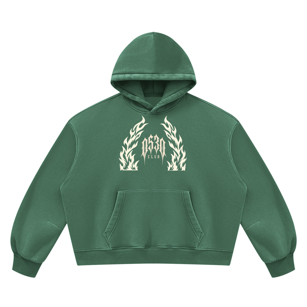 0530 Athletic Club — Flamed Vintage-Wash Fleece Hoodie