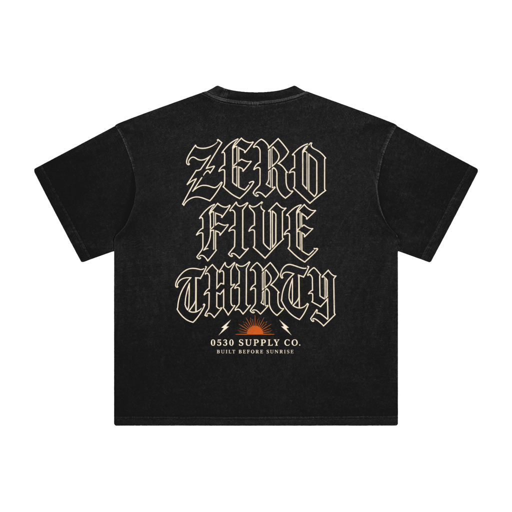 0530 — Reverse Zero Five Thirty Enzyme-Washed Tee