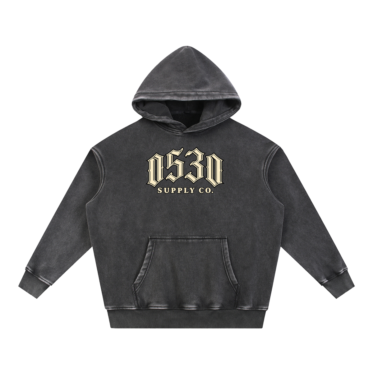 0530 Premium Snow-Washed Oversized Hoodie