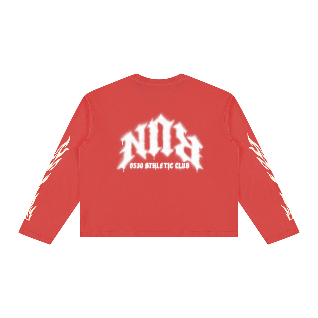 0530 Athletic Club — Spray Paint RUN Vintage-Wash Long Sleeve