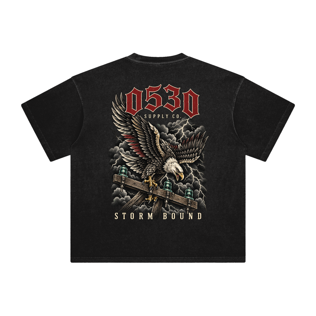 0530 Lineman — Storm Bound Enzyme-Washed Tee
