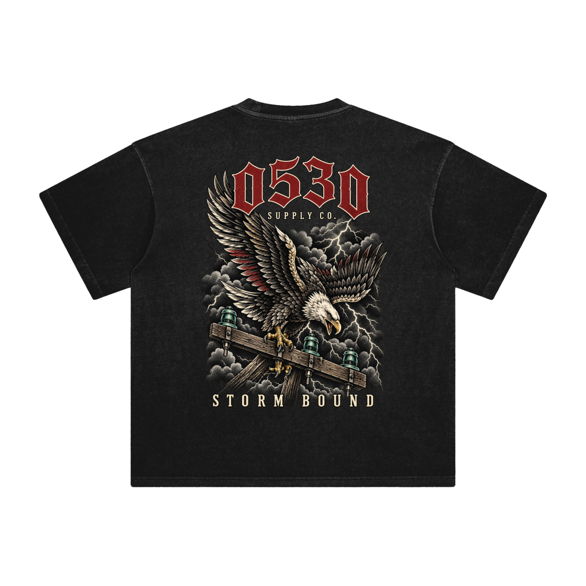0530 Lineman — Storm Bound Enzyme-Washed Tee
