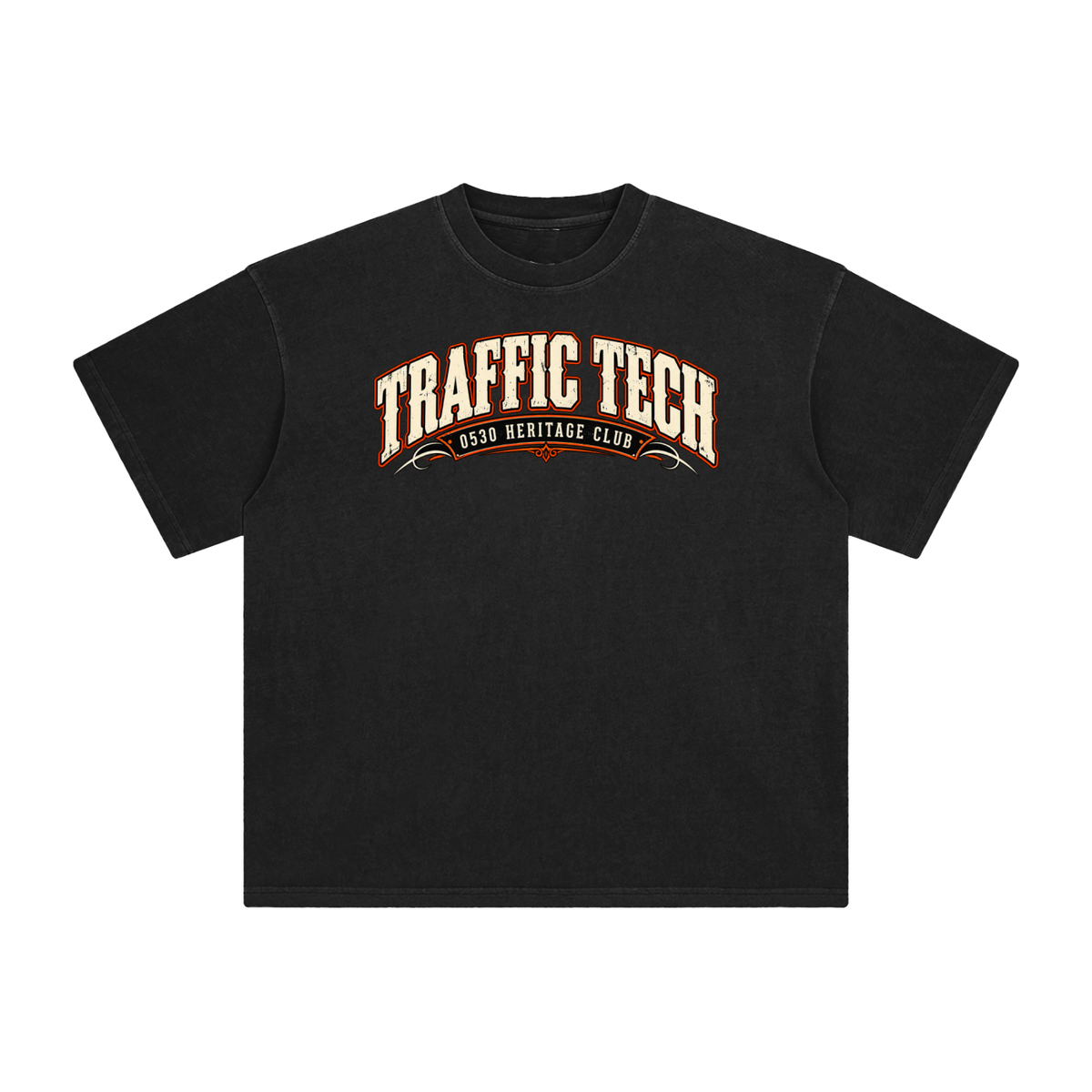 0530 Heritage Club — Traffic Tech Enzyme-Washed Tee