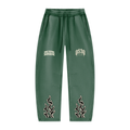 0530 Athletic Club — Flamed Vintage-Wash Barrel-Leg Sweatpants