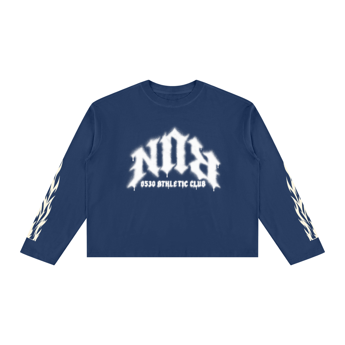 0530 Athletic Club — Spray Paint RUN Vintage-Wash Long Sleeve