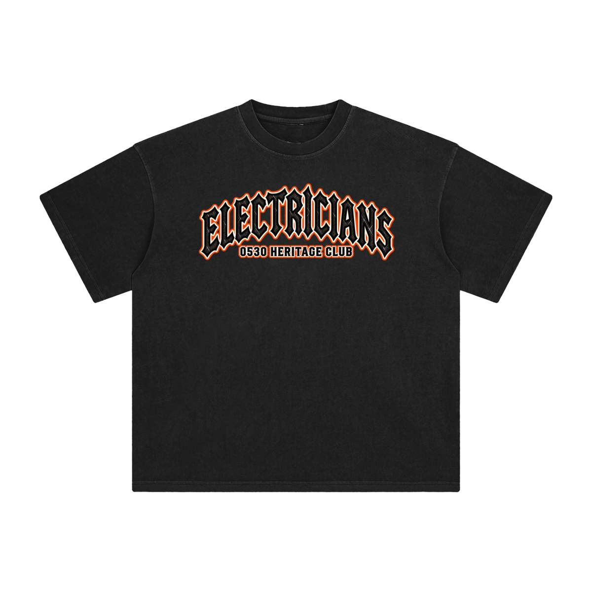 0530 Heritage Club — Electricians Enzyme-Washed Tee