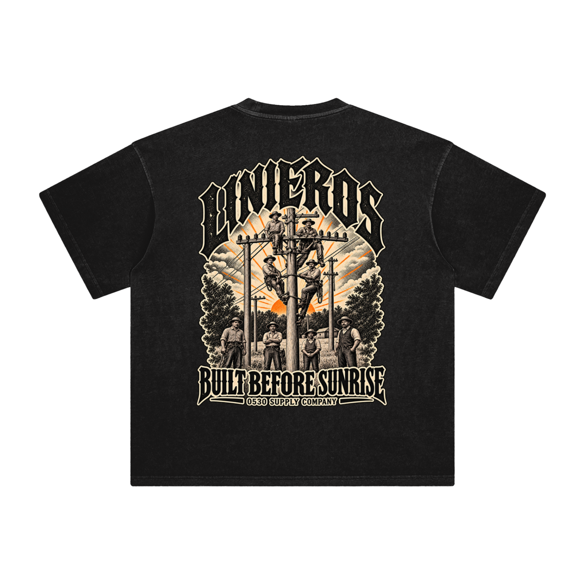 0530 Heritage Club — Linieros Enzyme-Washed Tee
