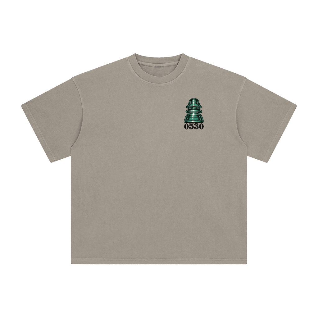 0530 Lineman — Hot Line Rattlesnake Enzyme-Washed Tee