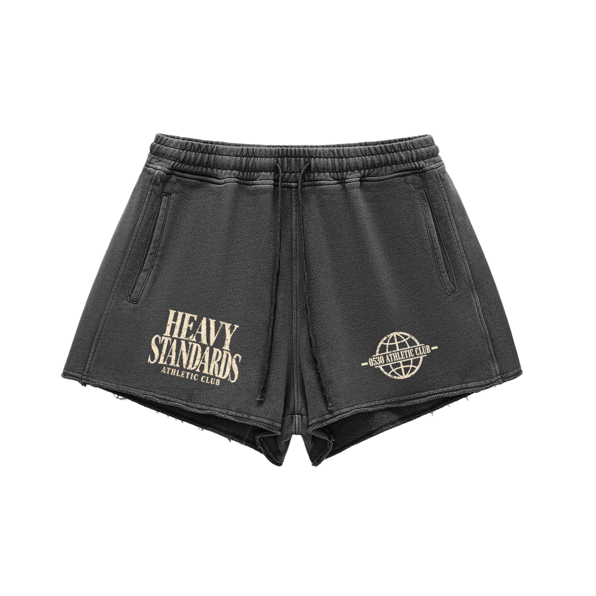 Heavy Standards — Women's Raw-Edge Sweat Shorts
