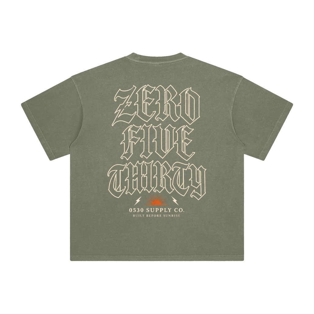 0530 — Reverse Zero Five Thirty Enzyme-Washed Tee
