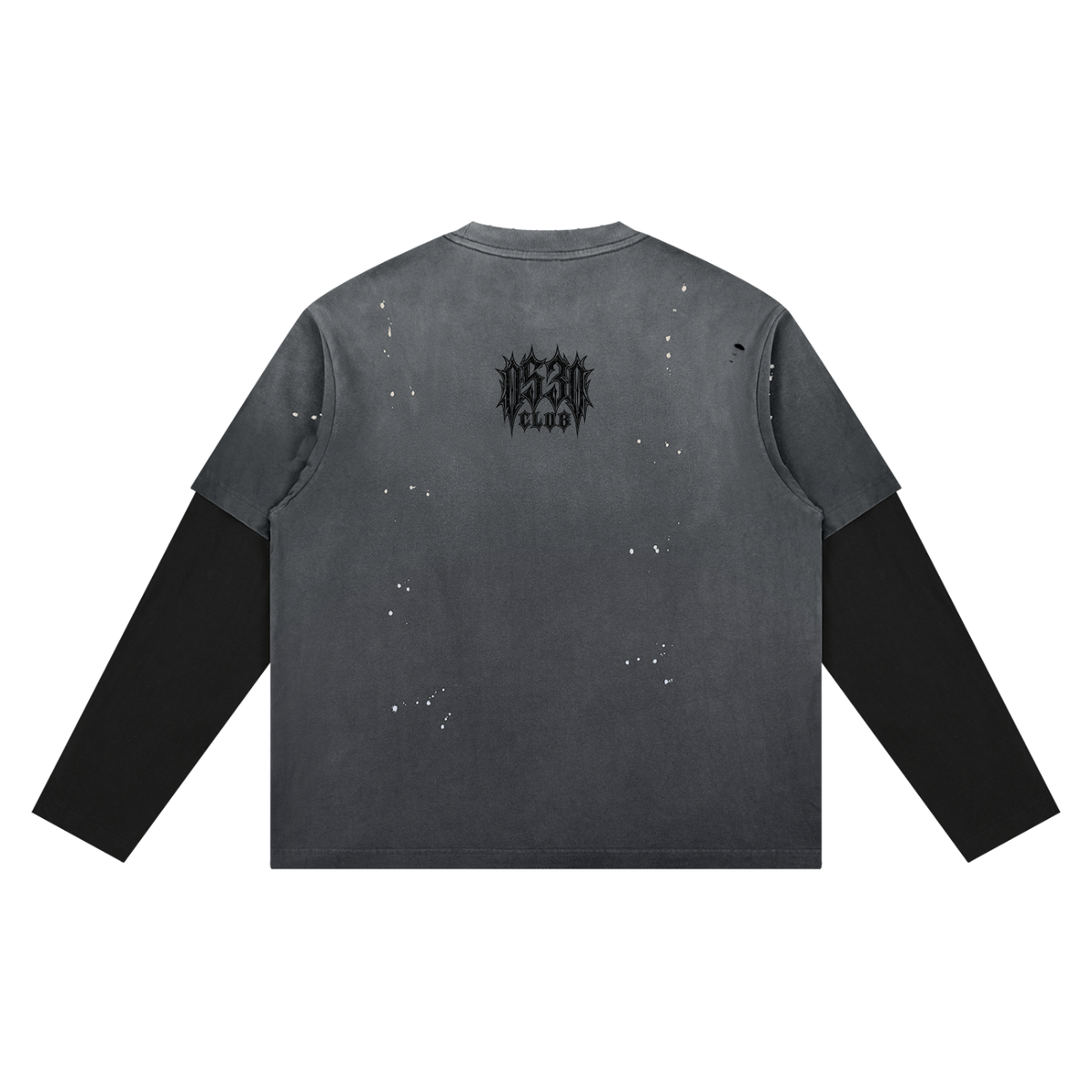 0530 Athletic Club Vintage Washed Cropped Distressed Long Sleeve