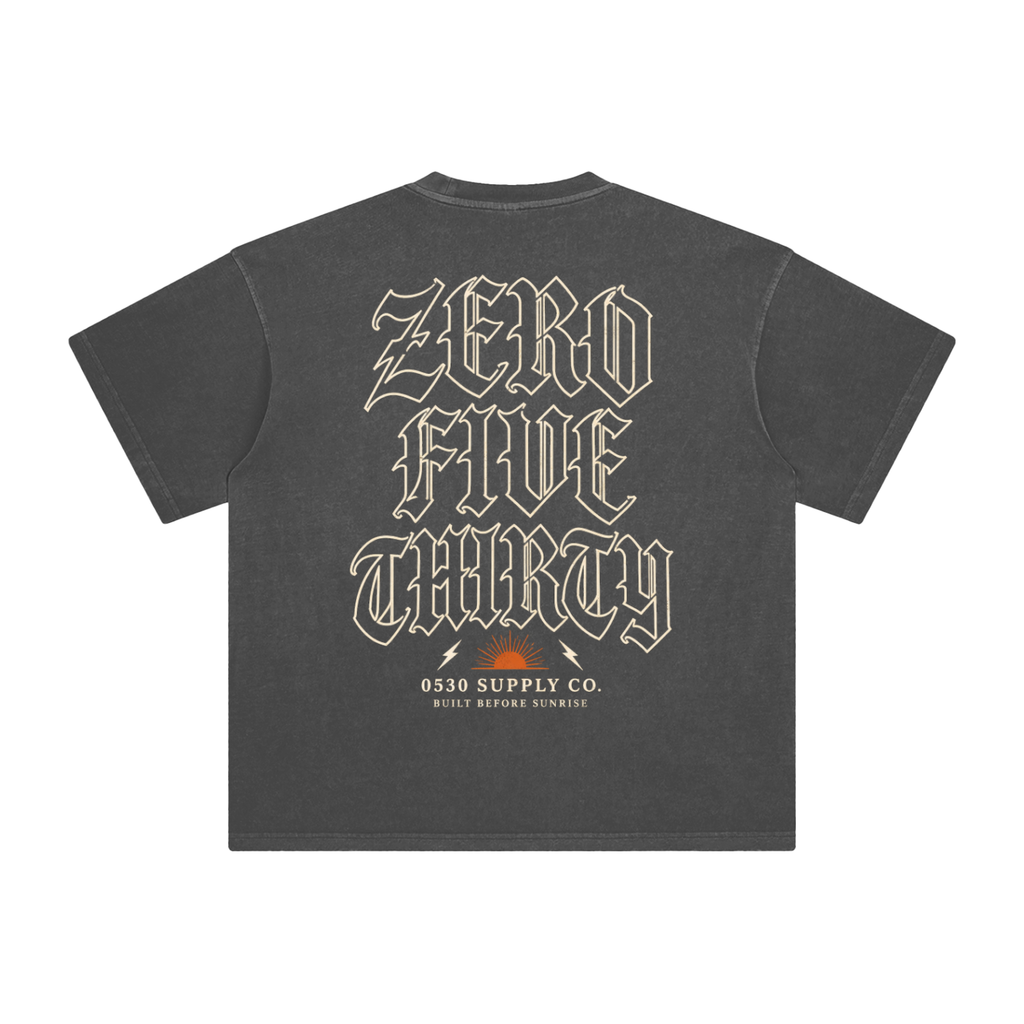 0530 — Reverse Zero Five Thirty Enzyme-Washed Tee