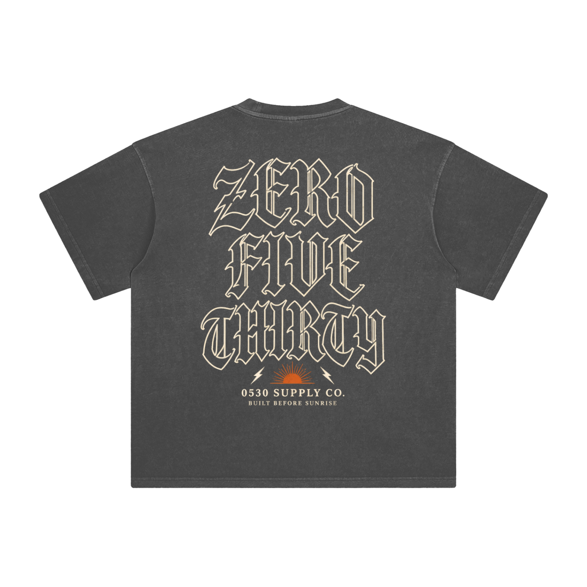 0530 — Reverse Zero Five Thirty Enzyme-Washed Tee