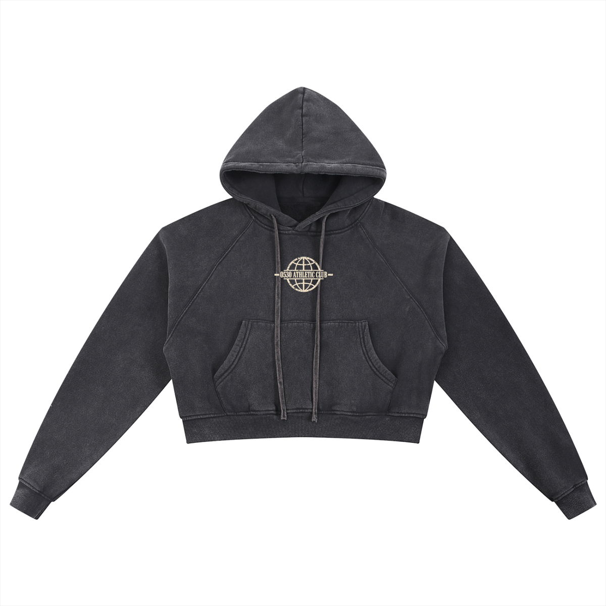 Heavy Standards — Women's Snow-Wash Cropped Hoodie