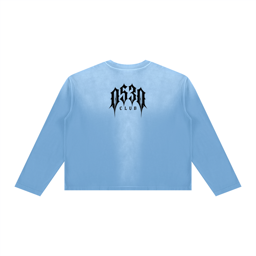 0530 Athletic Club Sunfade Cropped Boxy Long Sleeve