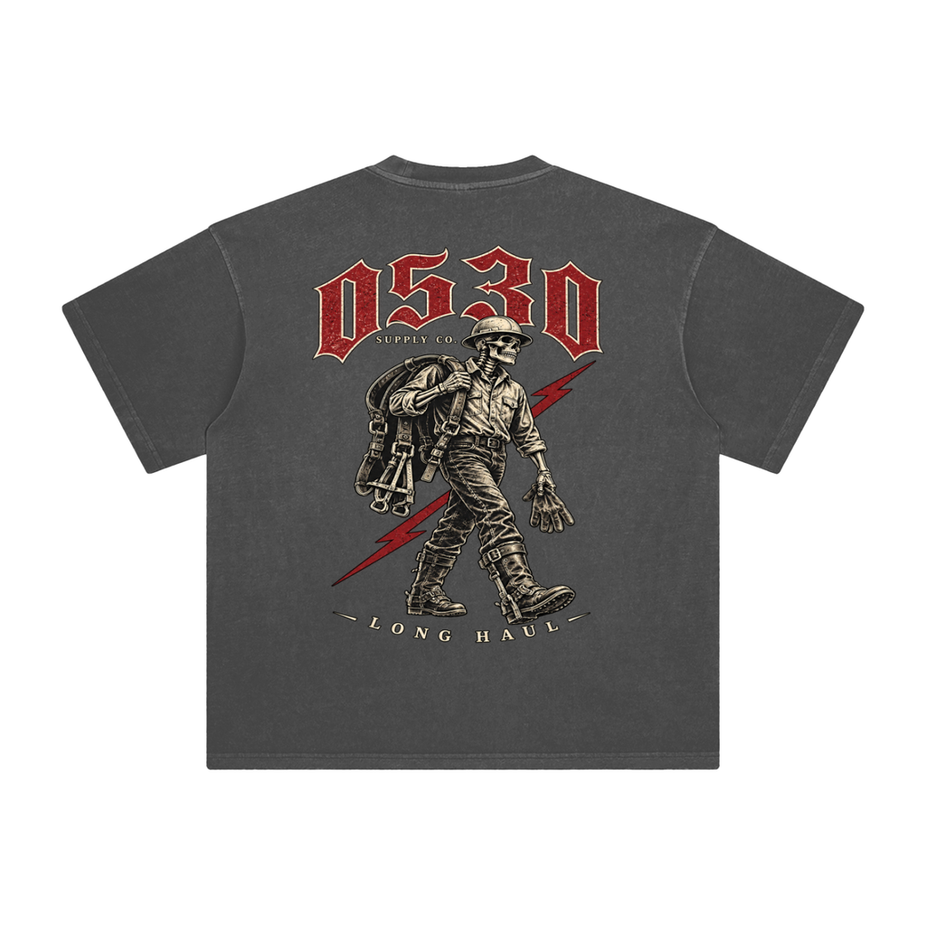 0530 Lineman — Long Haul Enzyme-Washed Tee