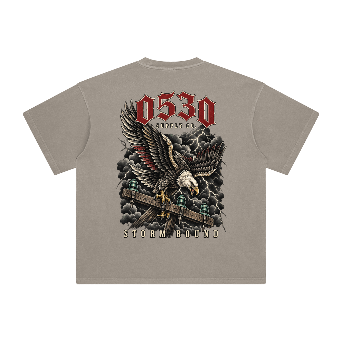 0530 Lineman — Storm Bound Enzyme-Washed Tee