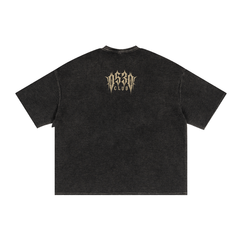 0530 Athletic Club Waffle Washed Cropped Boxy Tee